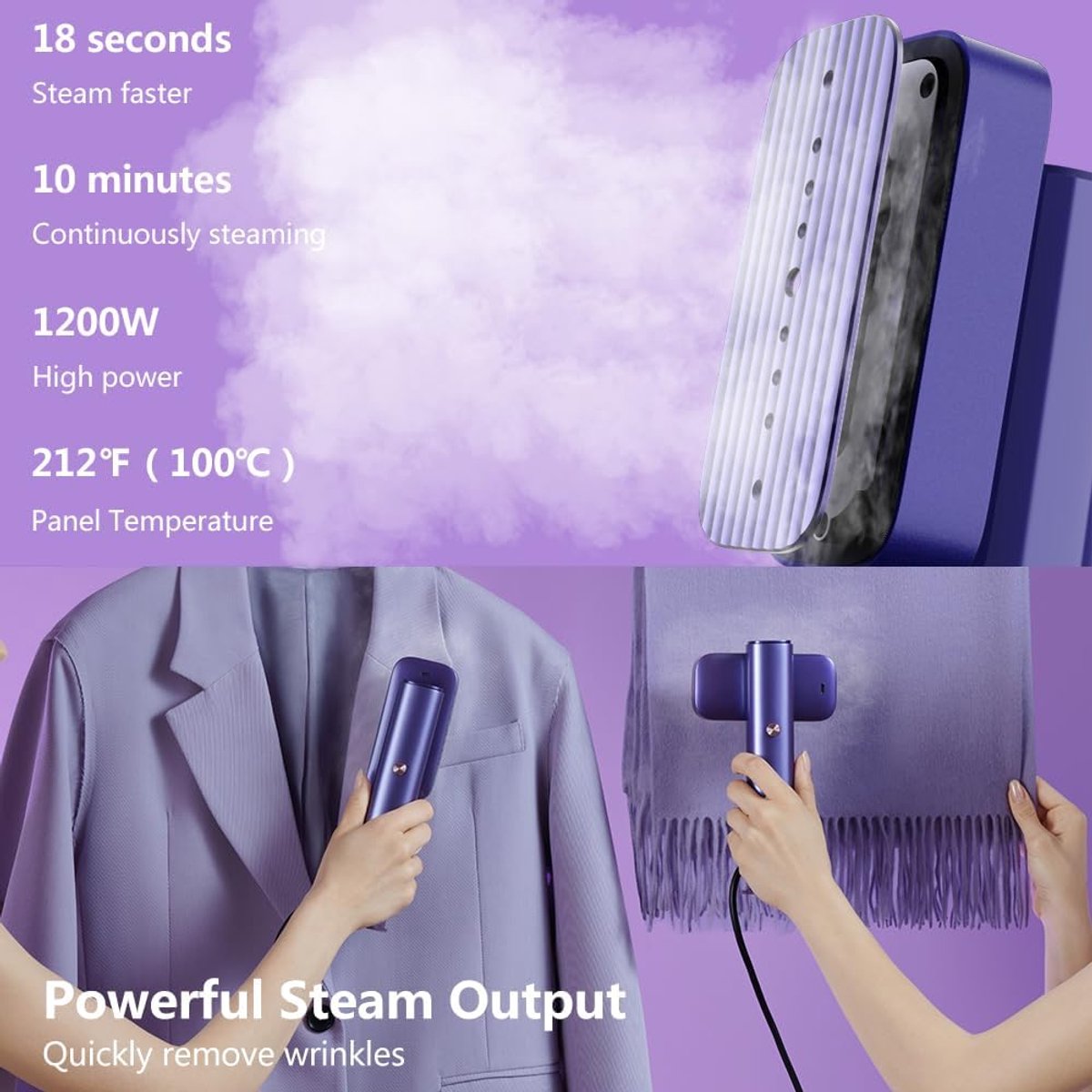 Draagbare Kledingstomer Mini Steamer