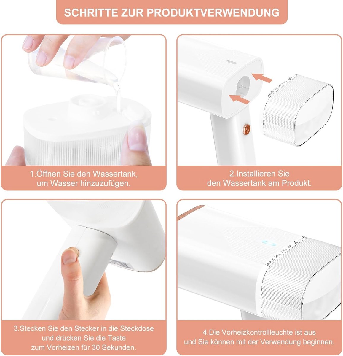 Draagbare Kledingstomer Mini Steamer Reis
