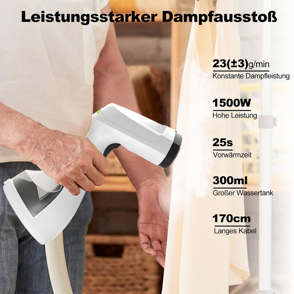 Draagbare Kledingstomer Mini Steamer Stoomapparaat