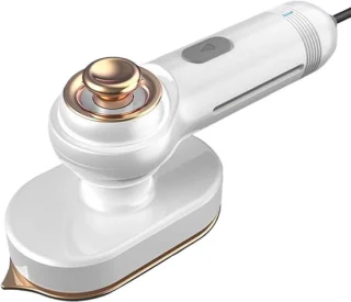 Draagbare mini stoomijzer - wit