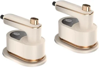 Draagbare mini stoomstrijkijzer wit