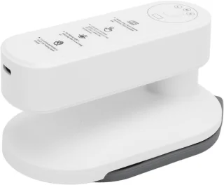 Draagbare mini-strijkmachine, compact strijkijzer, zwart