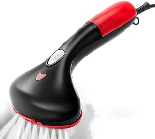 Draagbare stoomstrijkijzer rood