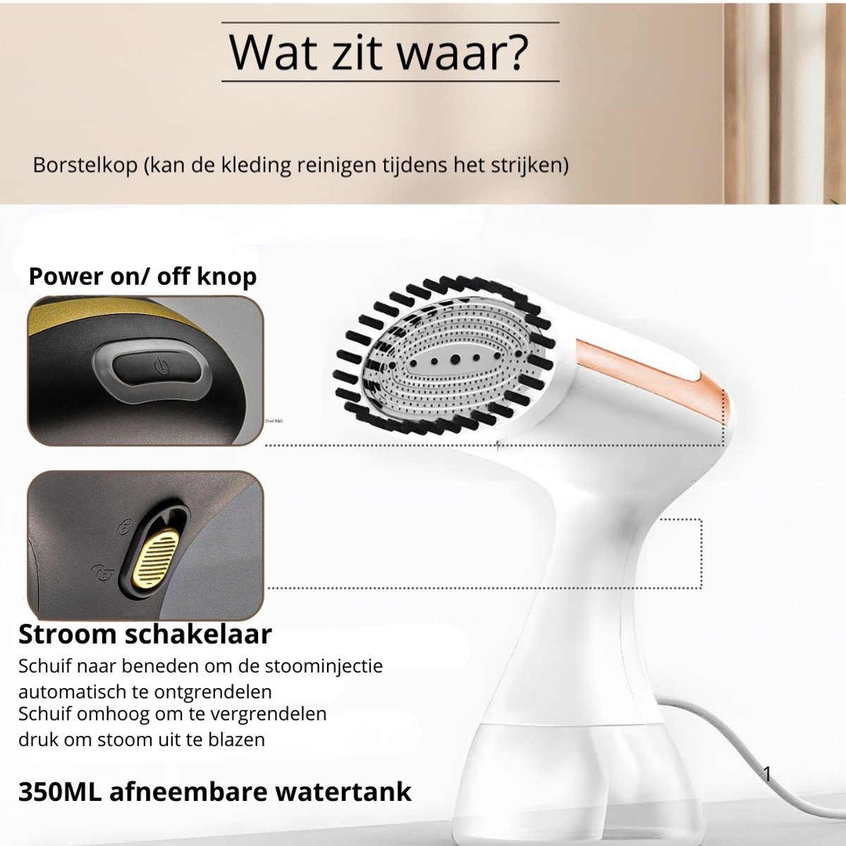 Dual R&D Handstomer 350ml Wit