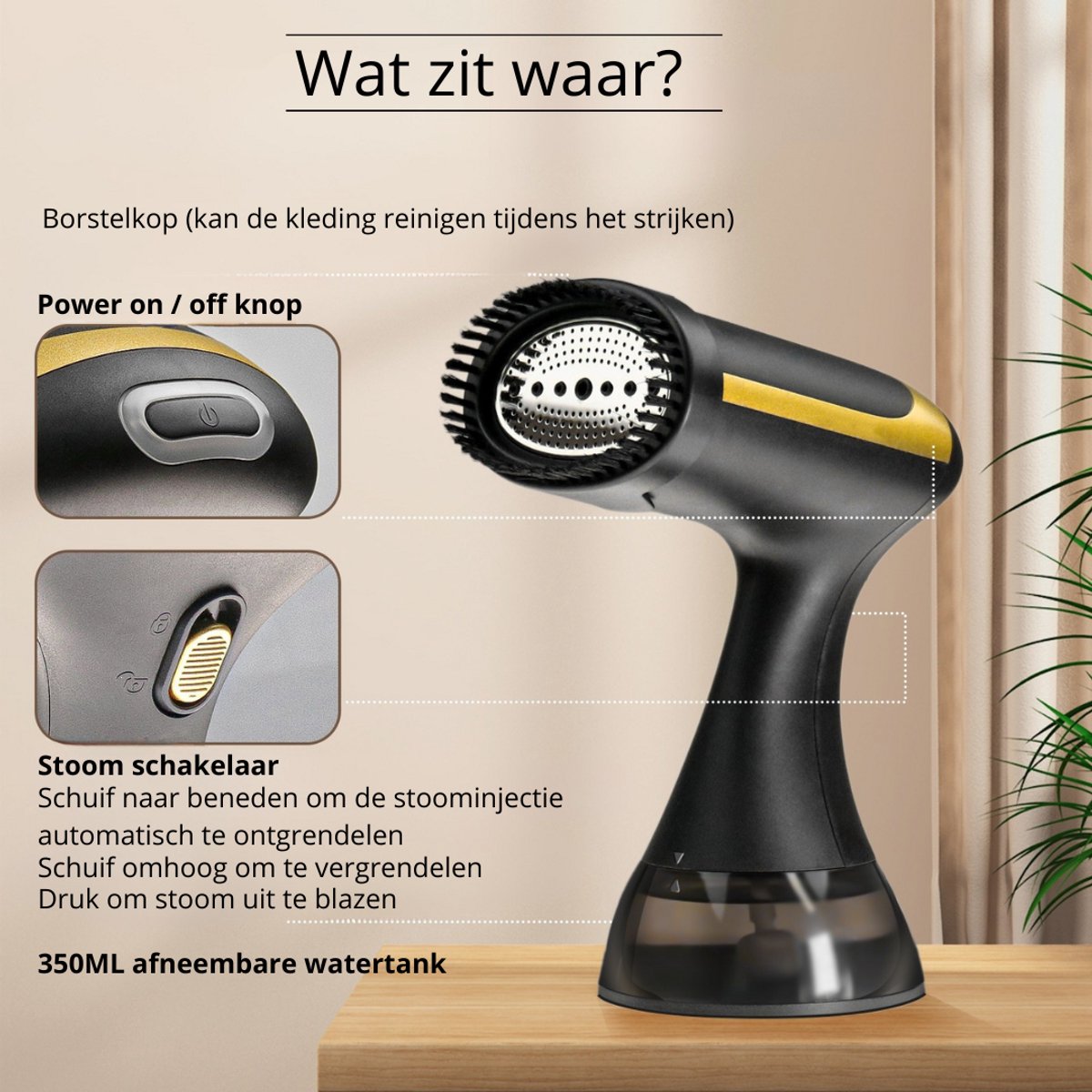 Dual R&D Handstomer Kleding 350ml Zwart