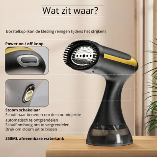 Dual R&D Handstomer Kleding 350ml Zwart