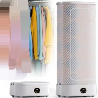Elektrische wasdroger/stoomreiniger voor kleding, 1000W, wit