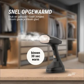 Falista handstomer 1800W zwart/goud