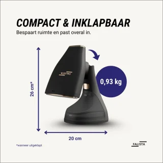 Falista handstomer 1800W zwart/goud