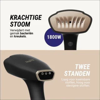 Falista handstomer 1800W zwart/goud