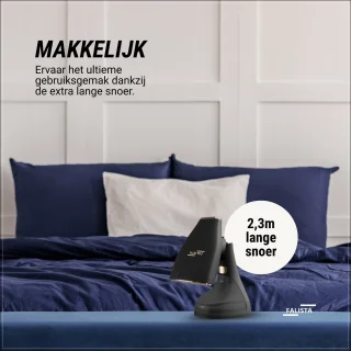 Falista handstomer 1800W zwart/goud