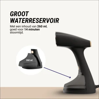 Falista handstomer 1800W zwart/goud