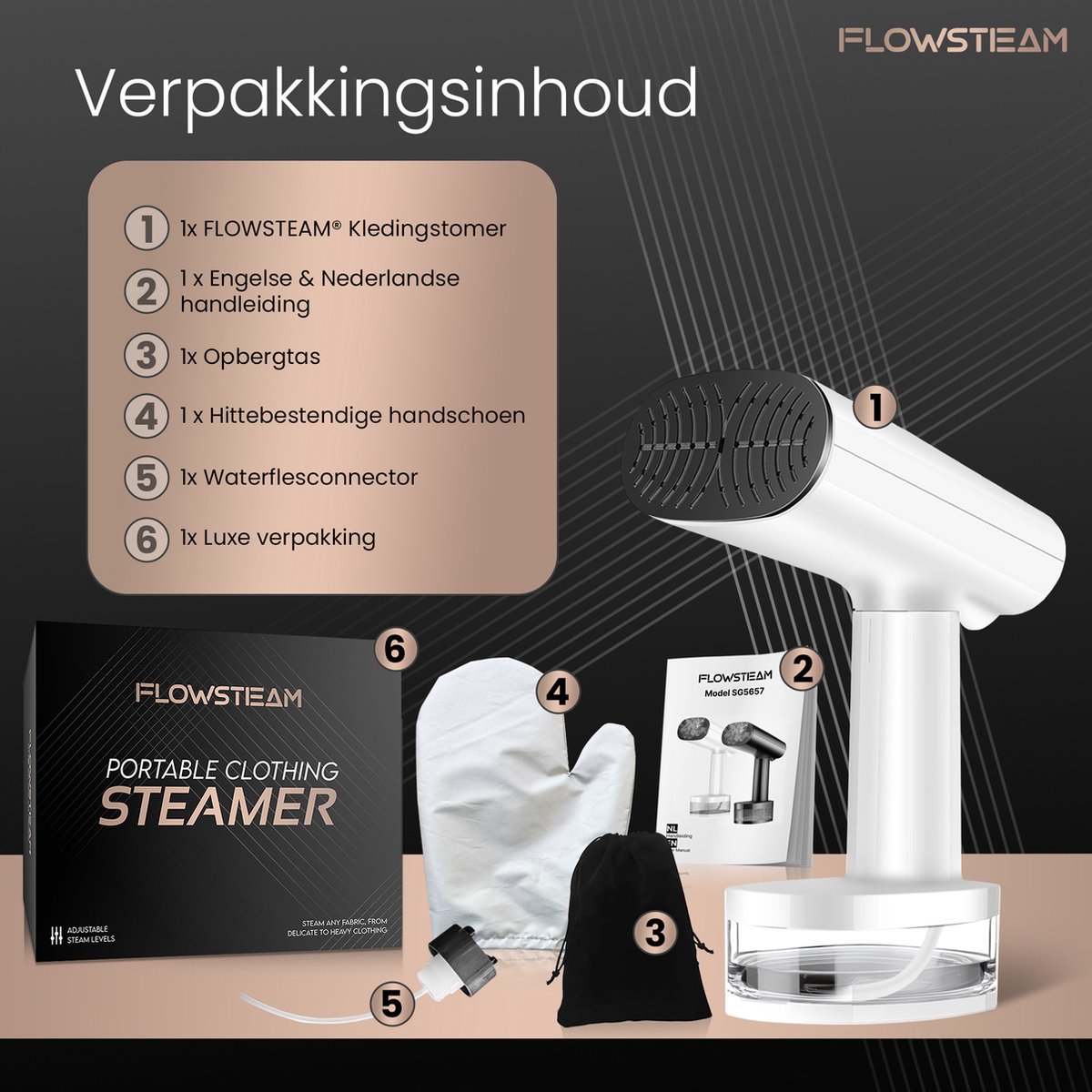 FLOWSTEAM Luxe Handstomer Snow White Edition