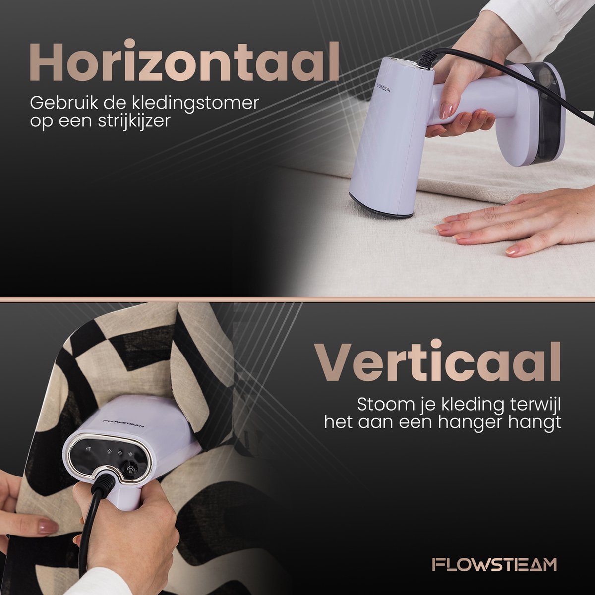 FLOWSTEAM Luxe Kledingstomer Handstomer Lavender Edition