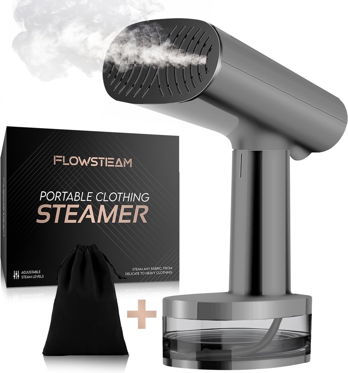 FLOWSTEAM Luxe Kledingstomer Handstomer Matte Gray Edition