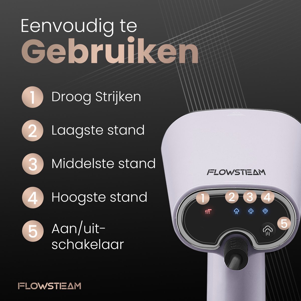 FLOWSTEAM Luxe Kledingstomer Lavender Edition