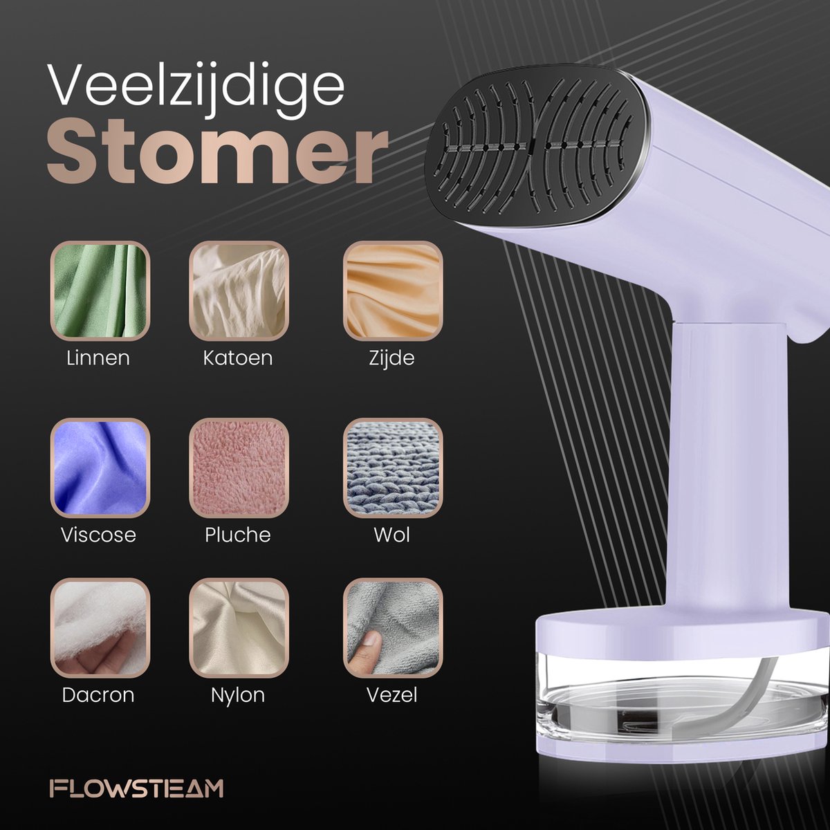 FLOWSTEAM Luxe Kledingstomer Lavender Edition