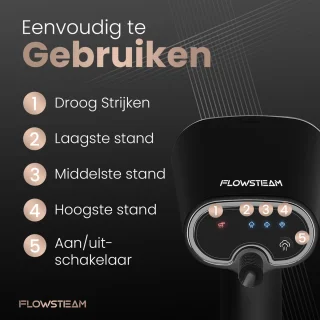 FLOWSTEAM Luxe Kledingstomer Matte Black Edition