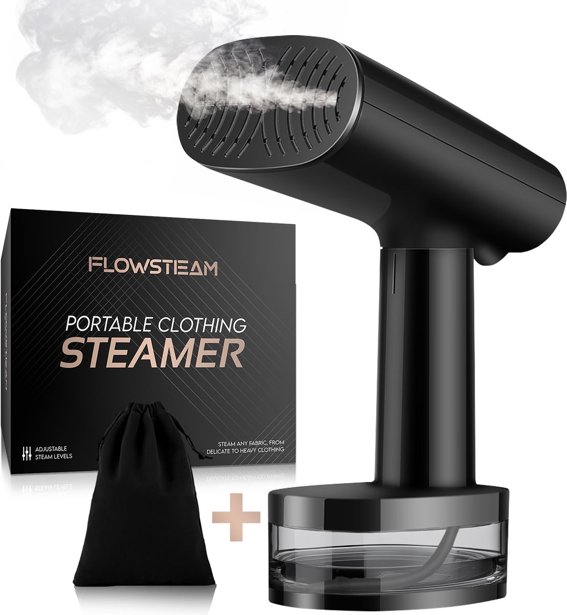 FLOWSTEAM Luxe Kledingstomer Matte Black Edition