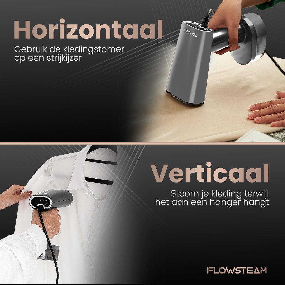 FLOWSTEAM Luxe Kledingstomer Matte Gray