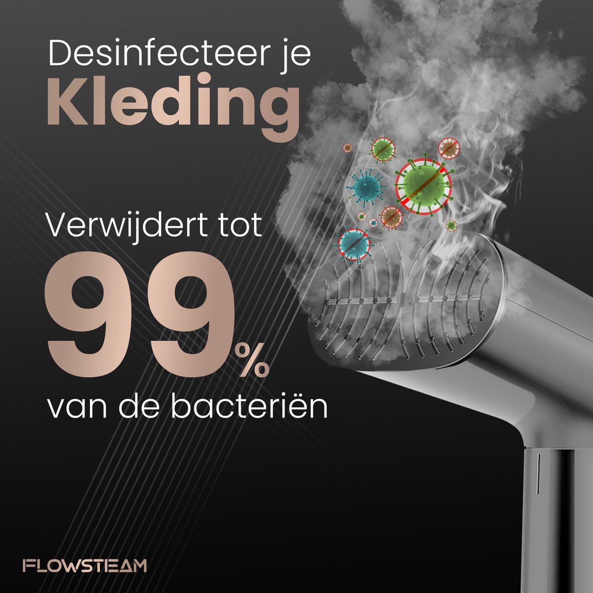 FLOWSTEAM Luxe Kledingstomer Matte Gray