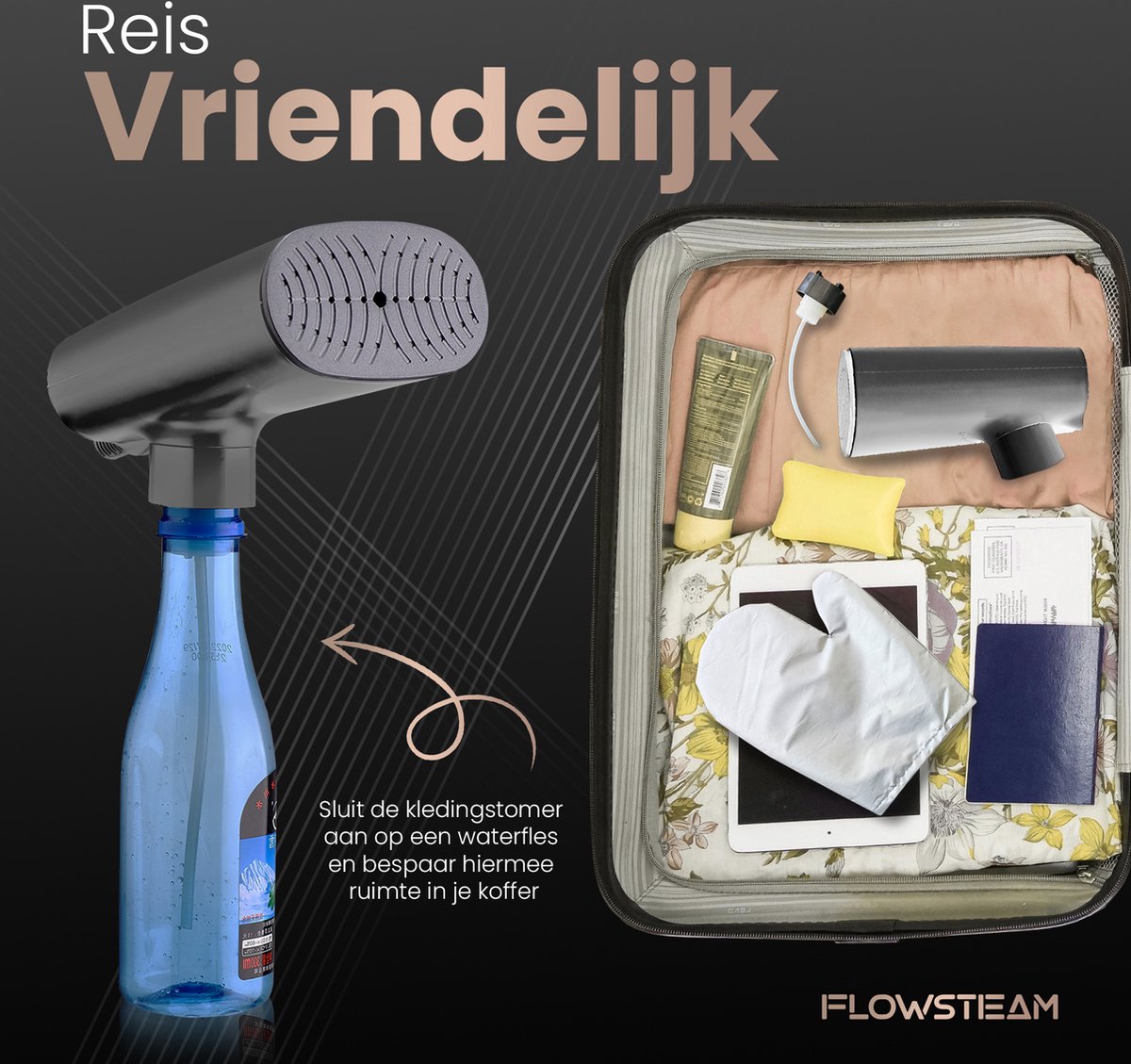 FLOWSTEAM Luxe Kledingstomer Matte Gray