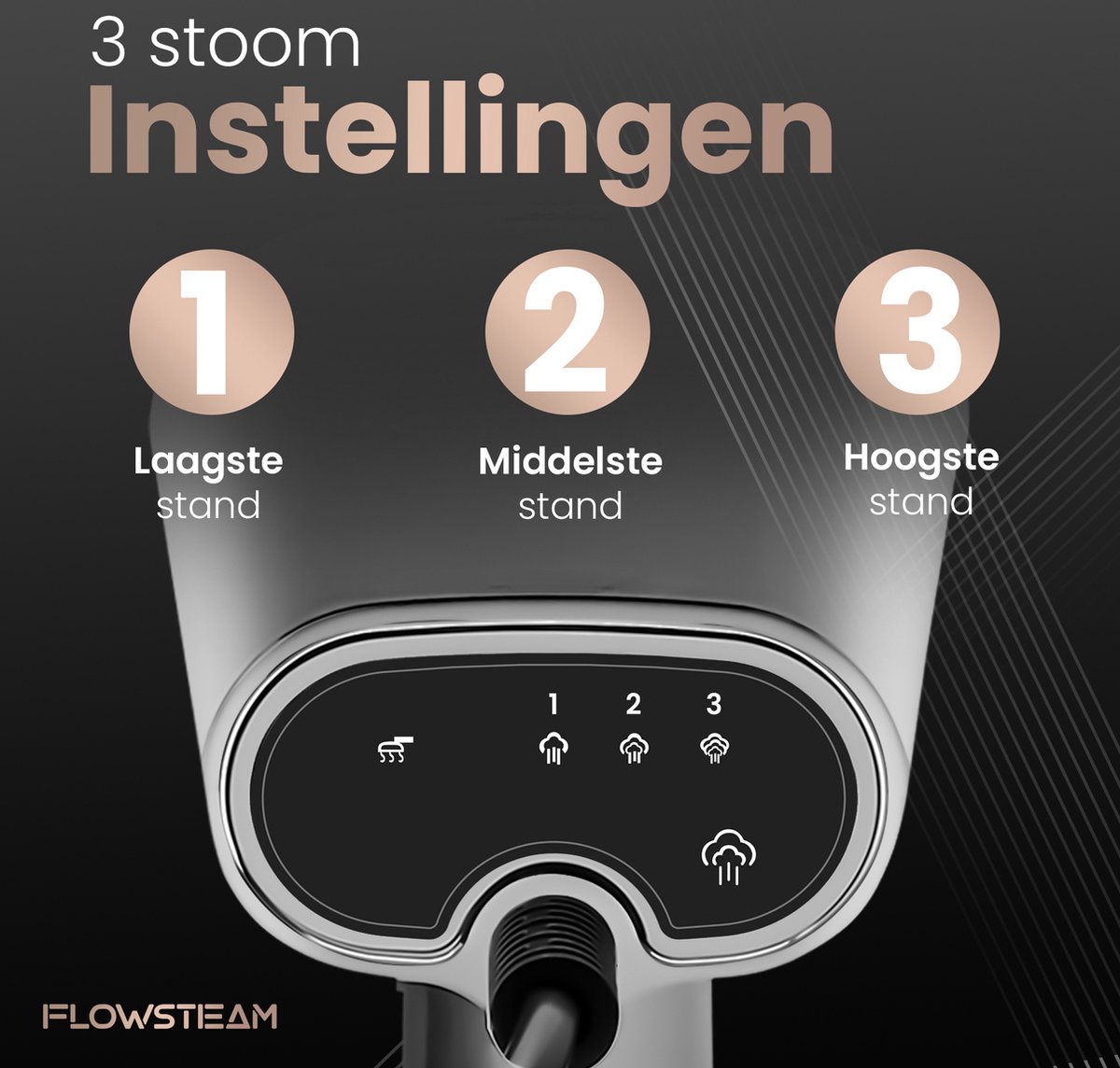 FLOWSTEAM Luxe Kledingstomer Matte Gray