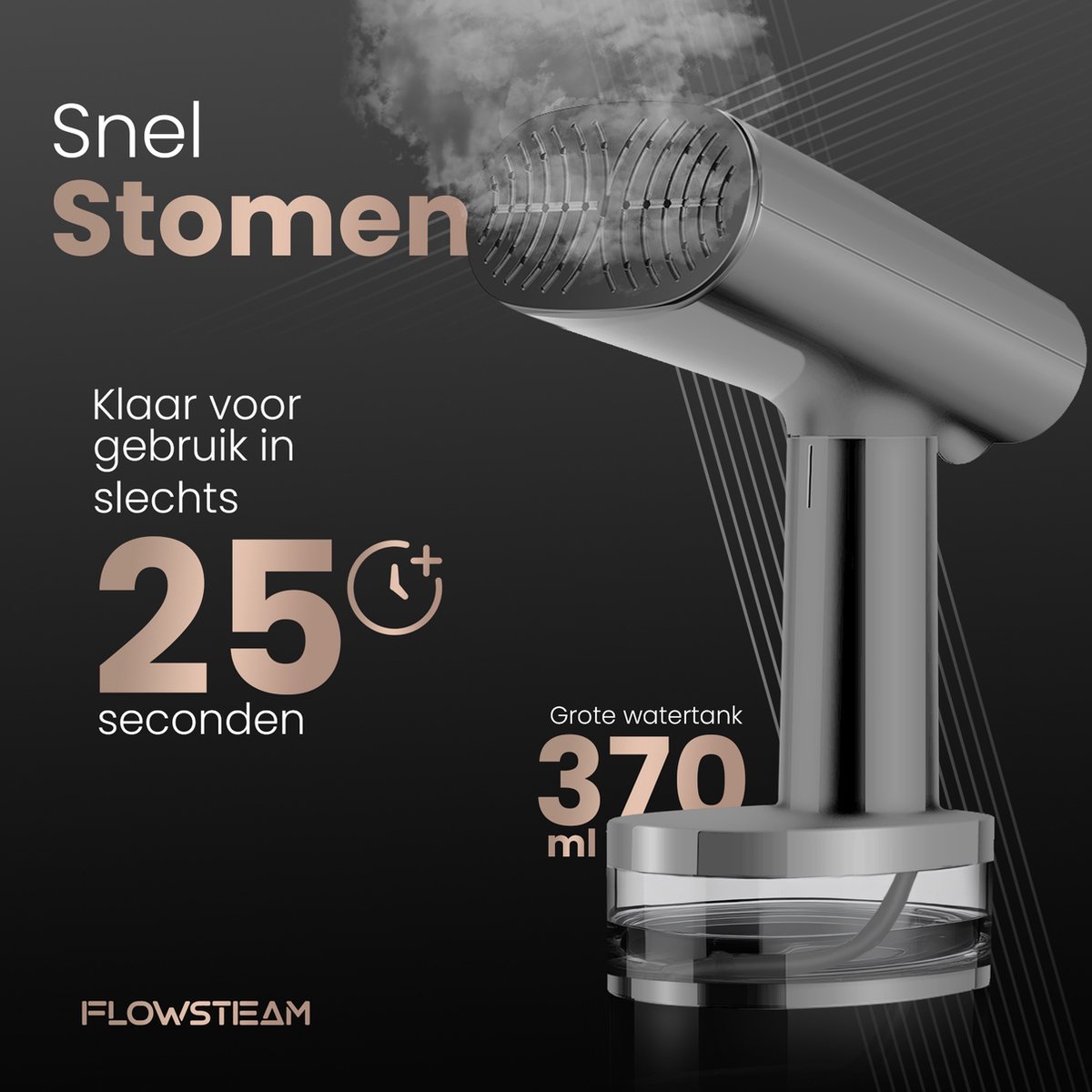 FLOWSTEAM Luxe Kledingstomer Matte Gray