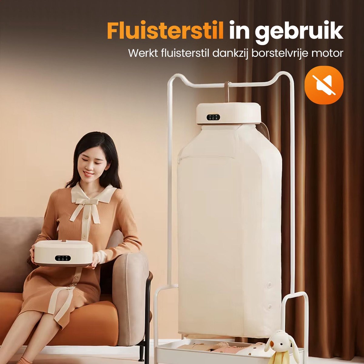Golermo Luxe Kledingstomer met Statief 600W