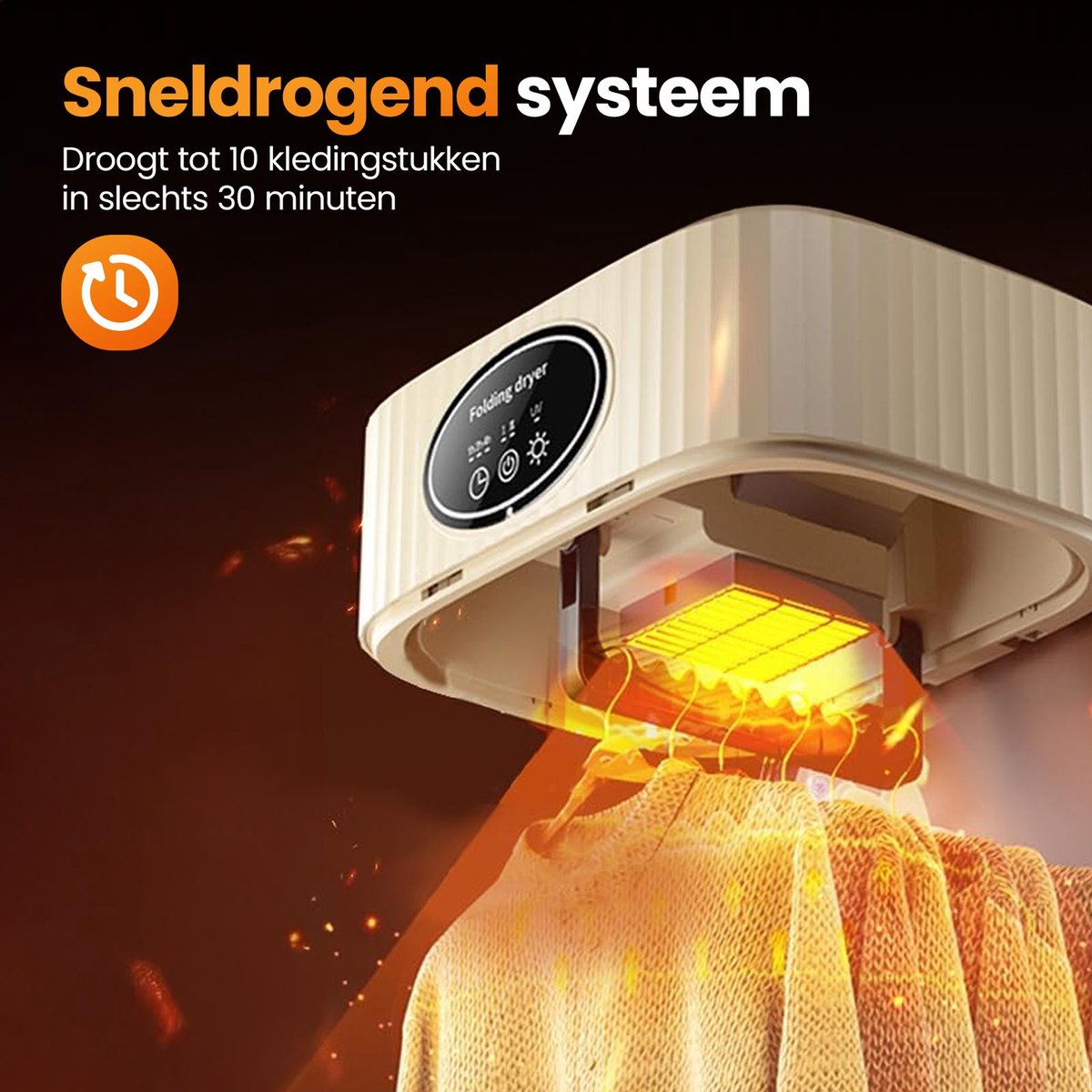 Golermo Luxe Kledingstomer met Statief 600W