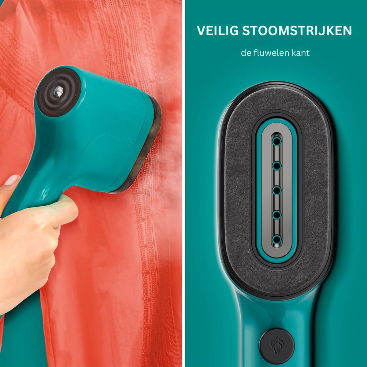 Goodivery Pure Pop Stoomborstel 1300W Zwart