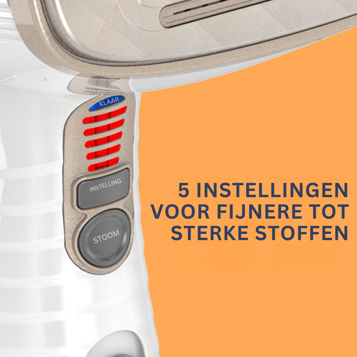 Goodivery Turbo ExtremeSteam Stoomstrijkijzer Wit/Beige