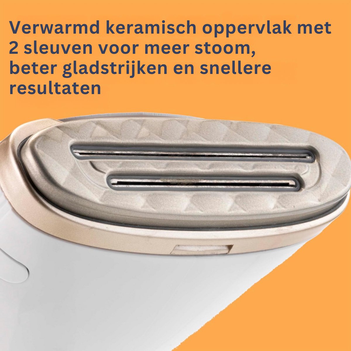 Goodivery Turbo ExtremeSteam Stoomstrijkijzer Wit/Beige