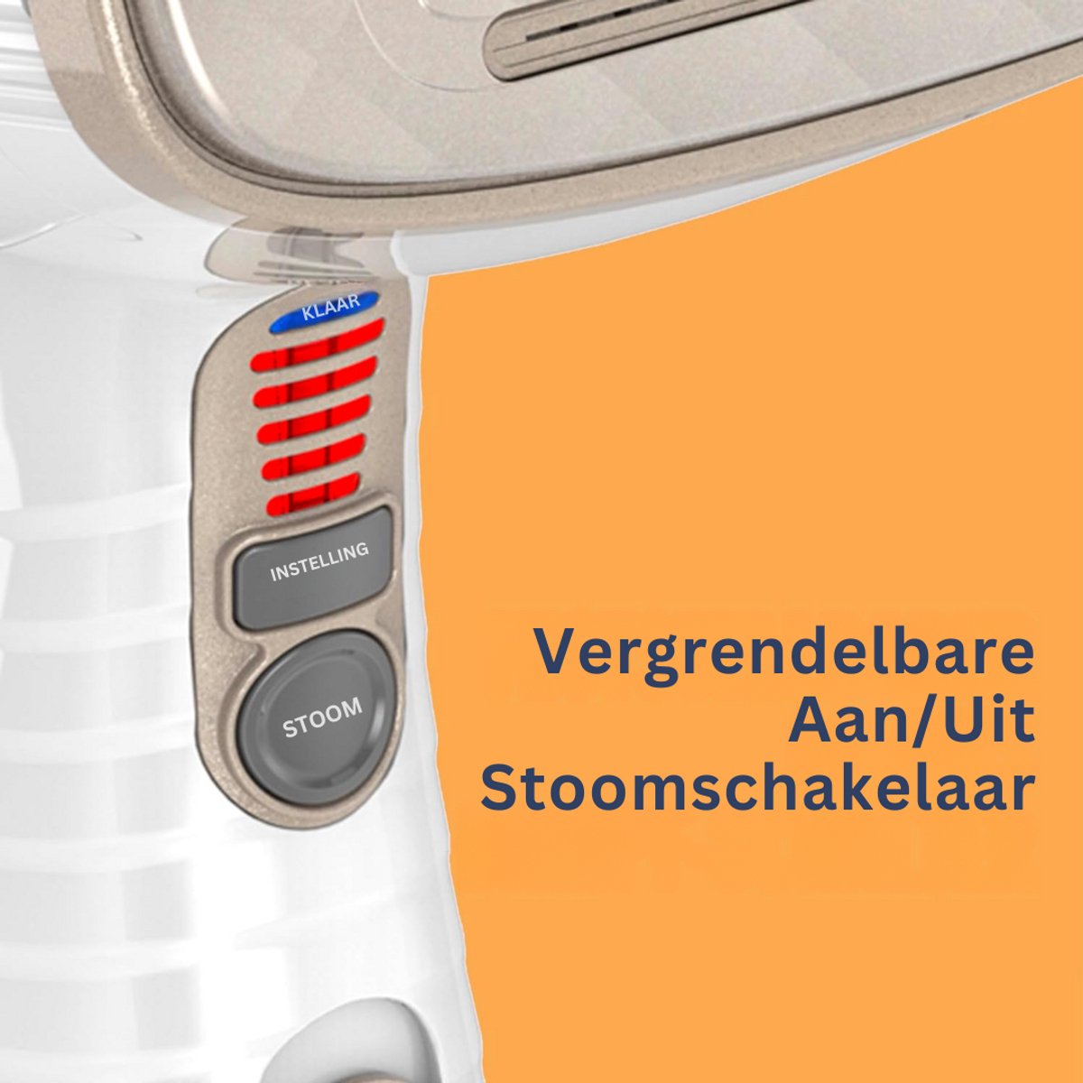 Goodivery Turbo ExtremeSteam Stoomstrijkijzer Wit/Beige