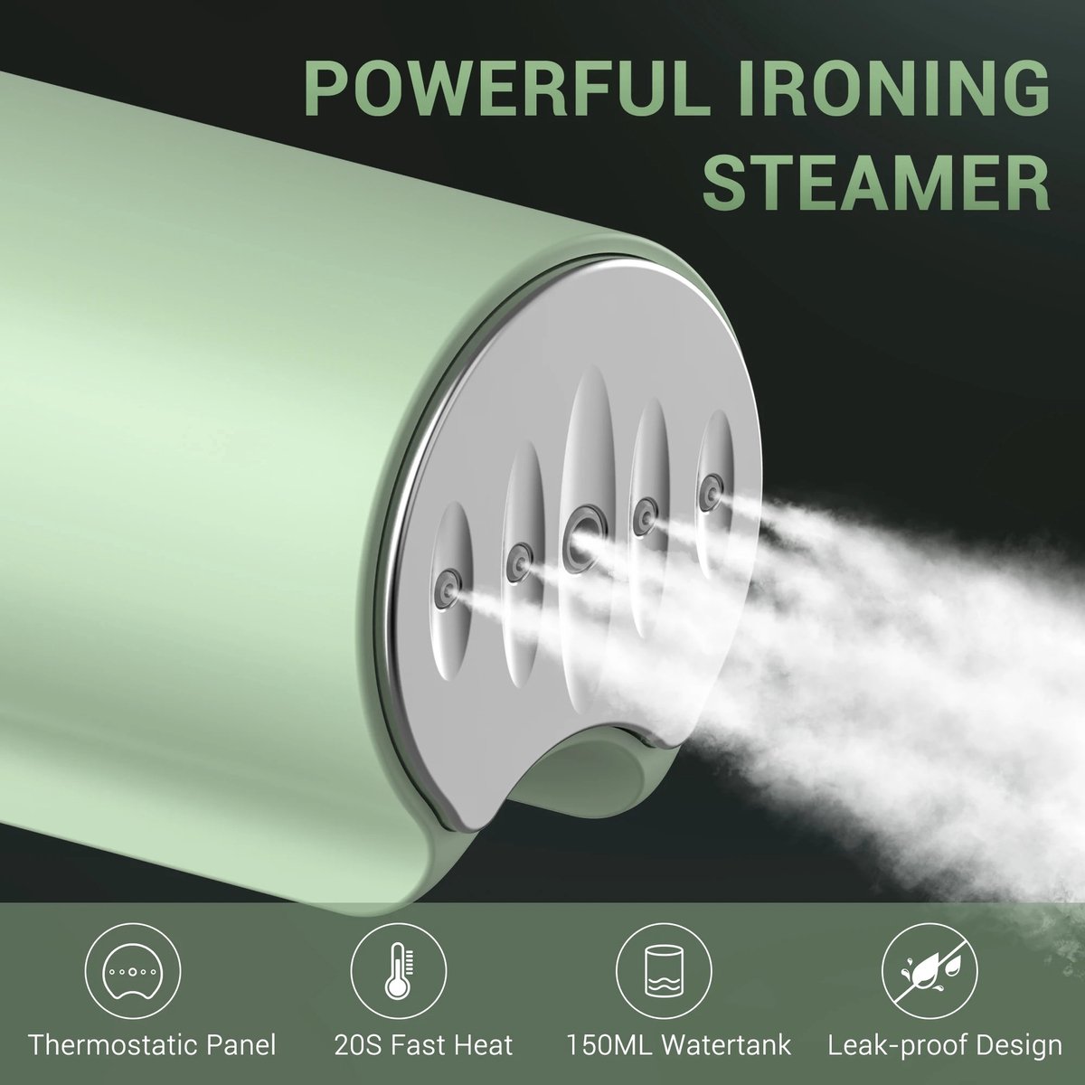 Handheld Kledingstomer 1000W met 150ml Watertank