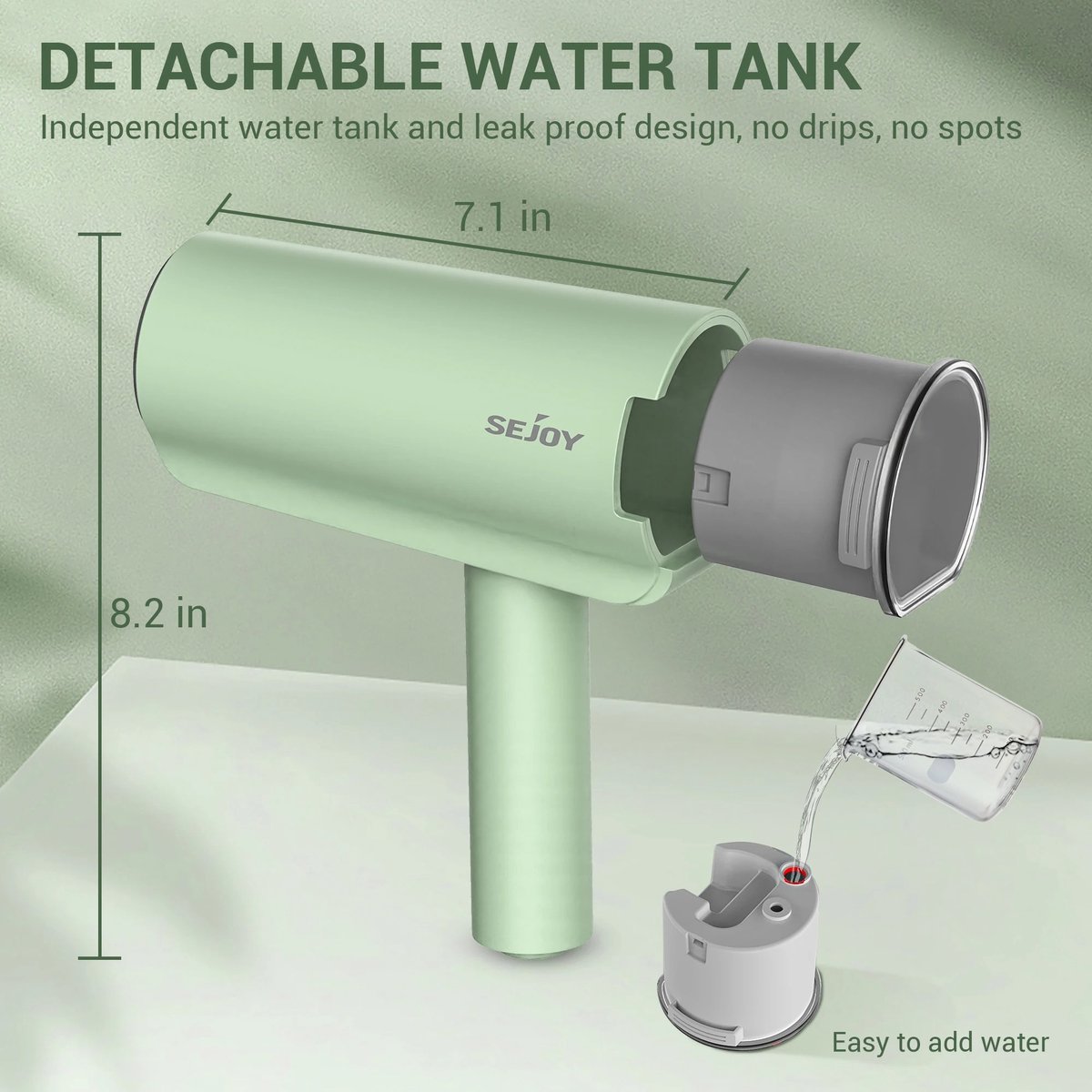 Handheld Kledingstomer 1000W met 150ml Watertank