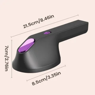 Handheld kledingstomer grijs