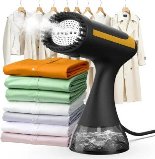 Handheld kledingstomer – handstomer – zwart