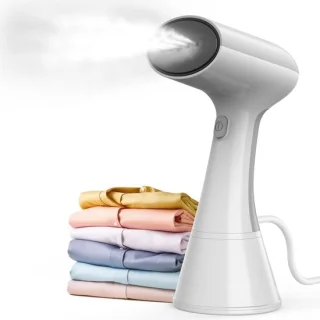Handheld kledingstomer mini reisset wit