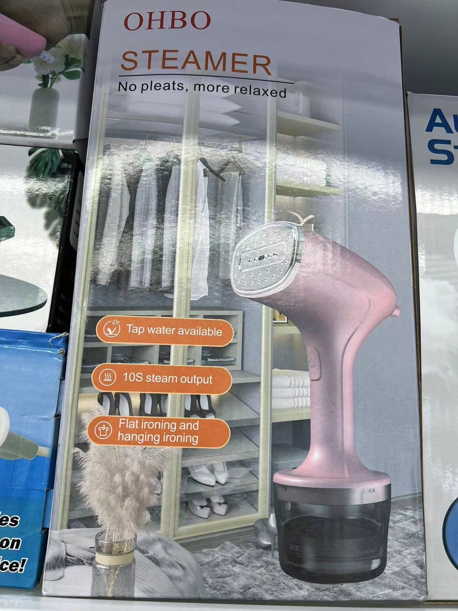 Handheld Kledingstomer Stoomreiniger Wit