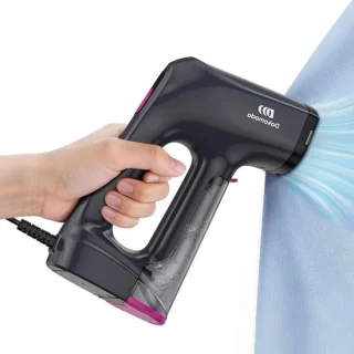 Handheld kledingstomer strijkijzer roze