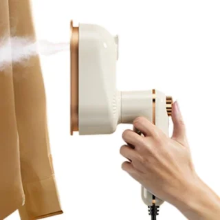 Handheld kledingstoomboot, 340 g, beige