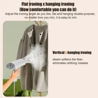 Handheld stoomstrijkijzer compact wit