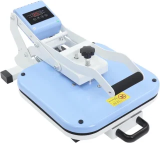 Handmatige warmtepers 38 x 38 cm lichtblauw