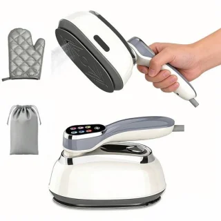 Handstomer 2-in-1 stoomstomer stoomstrijker kledingstomer - wit
