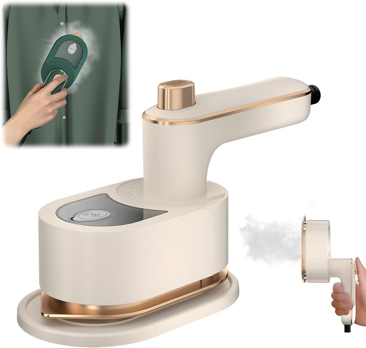 De Handstomer Beige 60 ml Opvouwbaar Stoomapparaat in één oogopslag