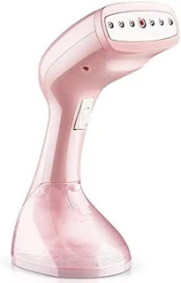 Handstomer draagbaar stoomstrijkijzer 250 ml roze