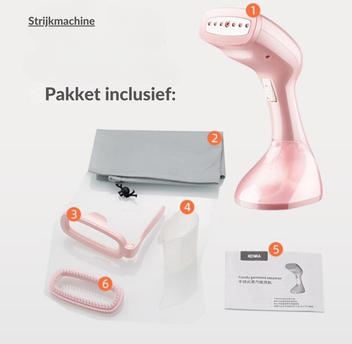 Handstomer Kleding Roze 1500W