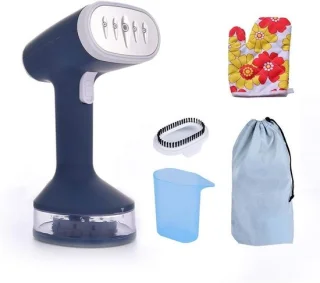 Handstoomstrijkijzer - kledingstomer reisstomer - blauw