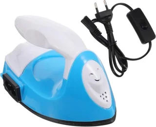 Hittepers machine warmteoverdracht 10x6,5 cm blauw